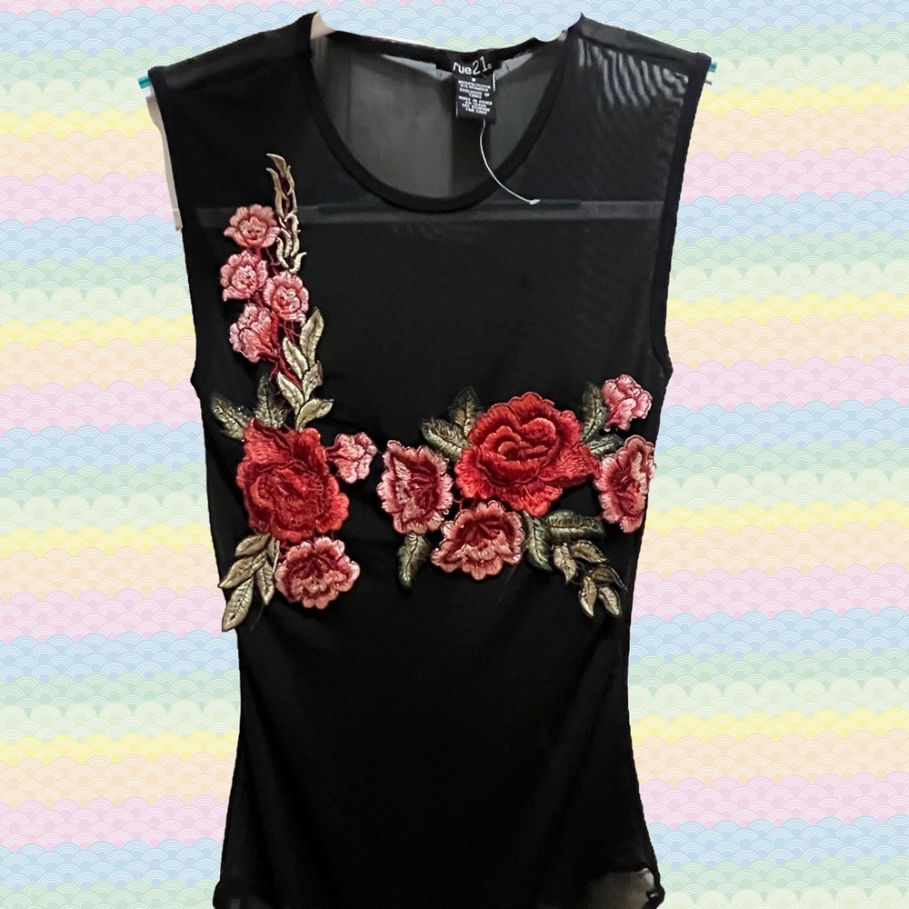 Mesh rose bodysuit 🌹SOLD🖤